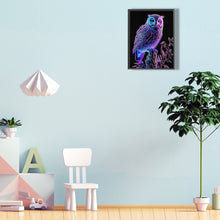 Load image into Gallery viewer, Luminous Owl 30*40CM(Canvas) Full Round Drill Diamond Painting
