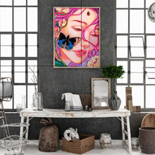 Load image into Gallery viewer, Girl Crystal Heart 30*40CM(Canvas) Full Round Drill Diamond Painting
