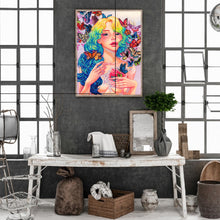 Load image into Gallery viewer, Girl Crystal Heart 30*40CM(Canvas) Full Round Drill Diamond Painting

