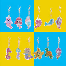 Load image into Gallery viewer, Acrylic Diamond Art Keychains Handmade DIY Craft Hanging Ornament (AA1219)
