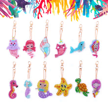 Load image into Gallery viewer, Acrylic Diamond Art Keychains Handmade DIY Craft Hanging Ornament (AA1219)
