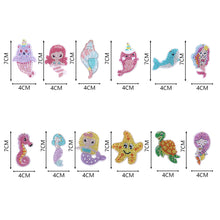 Load image into Gallery viewer, Acrylic Diamond Art Keychains Handmade DIY Craft Hanging Ornament (AA1219)
