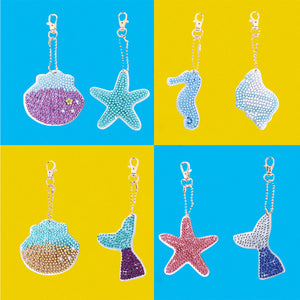 Acrylic Diamond Art Keychains Handmade DIY Craft Hanging Ornament (AA1224)