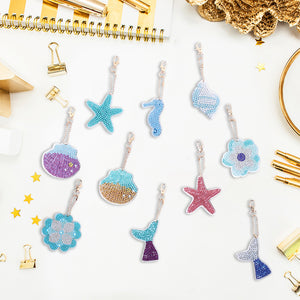 Acrylic Diamond Art Keychains Handmade DIY Craft Hanging Ornament (AA1224)