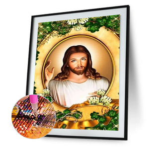 Jesus 30*40CM(Canvas) Full Round Drill Diamond Painting