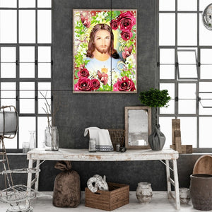 Jesus 30*40CM(Canvas) Full Round Drill Diamond Painting