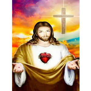 Jesus 30*40CM(Canvas) Full Round Drill Diamond Painting