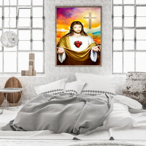 Jesus 30*40CM(Canvas) Full Round Drill Diamond Painting