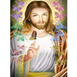 Jesus 30*40CM(Canvas) Full Round Drill Diamond Painting