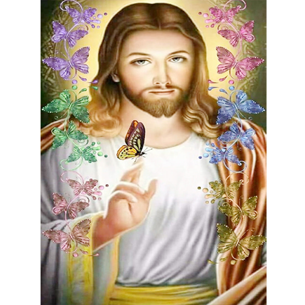 Jesus 30*40CM(Canvas) Full Round Drill Diamond Painting