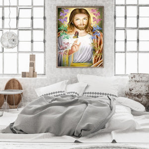 Jesus 30*40CM(Canvas) Full Round Drill Diamond Painting