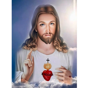 Jesus 30*40CM(Canvas) Full Round Drill Diamond Painting