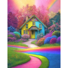 Load image into Gallery viewer, Rainbow House 40*50CM(Canvas) Full Round Drill Diamond Painting
