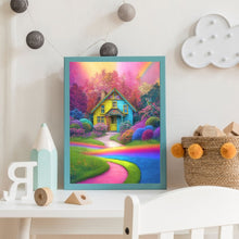 Load image into Gallery viewer, Rainbow House 40*50CM(Canvas) Full Round Drill Diamond Painting
