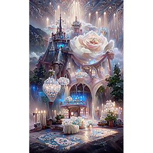 Rose Manor 50*80CM(Canvas) Full Round Drill Diamond Painting