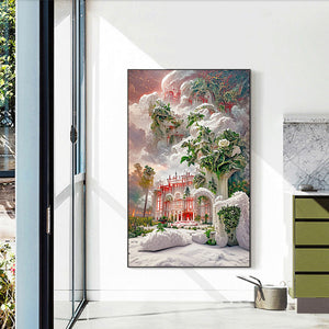 Ice And Snow Rose Palace 45*70CM(Canvas) Full Round Drill Diamond Painting