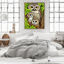 Load image into Gallery viewer, Brown Owl 30*40CM(Canvas) Full Round Drill Diamond Painting
