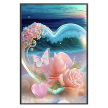 Load image into Gallery viewer, Huancan - Roses On The Beach - 42*60CM 11CT 3 Stamped Cross Stitch
