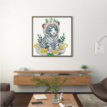 Load image into Gallery viewer, Cartoon Version Of The Zodiac Tiger 30*30CM(Canvas) Partial Special Shaped Drill Diamond Painting
