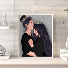 Load image into Gallery viewer, Mother And Daughter For Mother&#39;S Day 30*40CM(Canvas) Full Round Drill Diamond Painting
