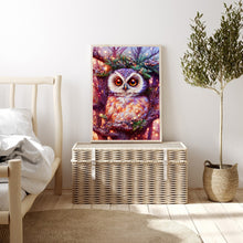 Load image into Gallery viewer, Owl On A Branch 30*40CM(Canvas) Full Round Drill Diamond Painting
