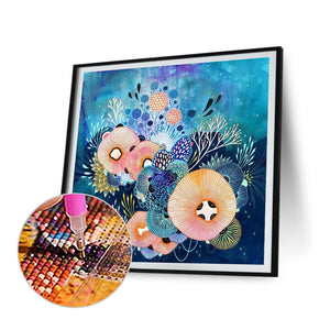 Ocean Weeds 35*35CM(Canvas) Full Round Drill Diamond Painting
