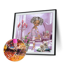 Load image into Gallery viewer, Cartoon Girl 30*30CM(Canvas) Full Round Drill Diamond Painting
