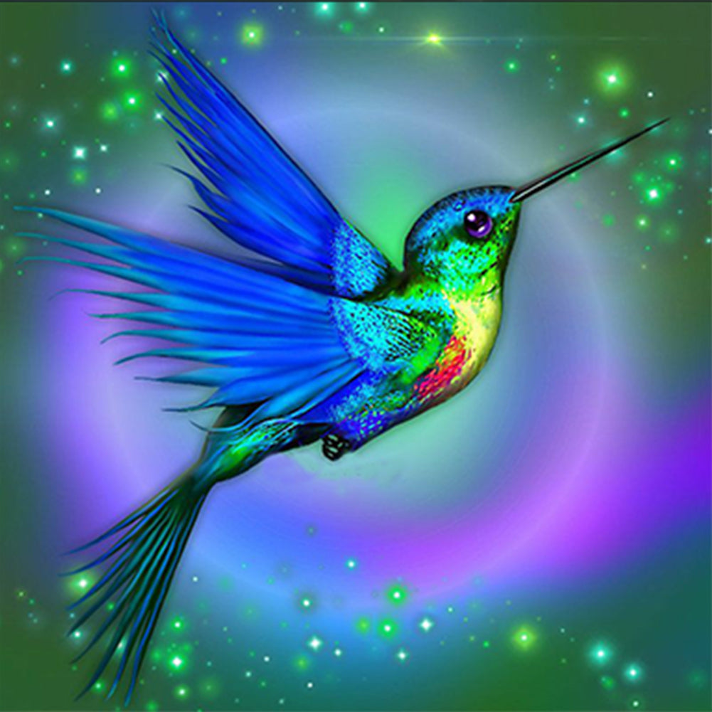 Hummingbird 35*35CM(Canvas) Full Round Drill Diamond Painting