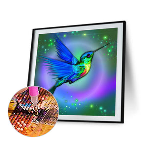 Hummingbird 35*35CM(Canvas) Full Round Drill Diamond Painting