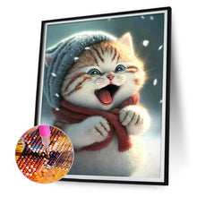 Load image into Gallery viewer, Cute Cat 30*40CM(Canvas) Full Round Drill Diamond Painting
