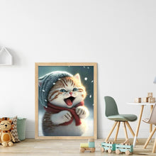 Load image into Gallery viewer, Cute Cat 30*40CM(Canvas) Full Round Drill Diamond Painting
