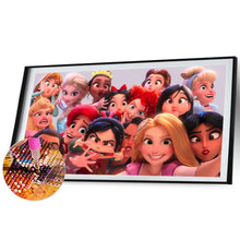 Load image into Gallery viewer, Disney Princess Photo 70*40CM(Canvas) Full Round Drill Diamond Painting
