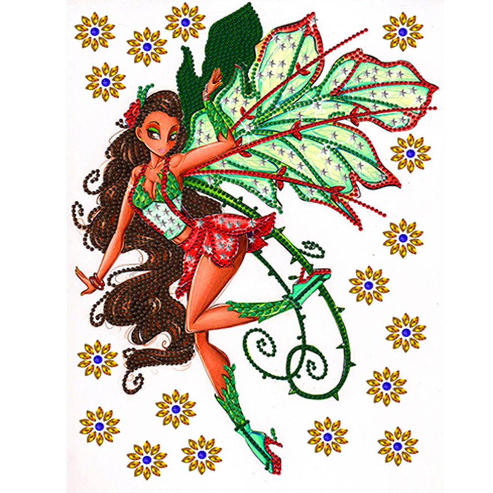 Fairy 30*40CM(Canvas) Partial Special Shaped Drill Diamond Painting