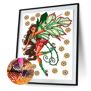 Fairy 30*40CM(Canvas) Partial Special Shaped Drill Diamond Painting