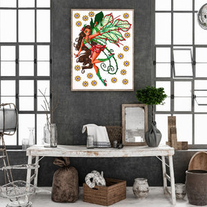 Fairy 30*40CM(Canvas) Partial Special Shaped Drill Diamond Painting
