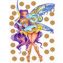 Load image into Gallery viewer, Fairy 30*40CM(Canvas) Partial Special Shaped Drill Diamond Painting
