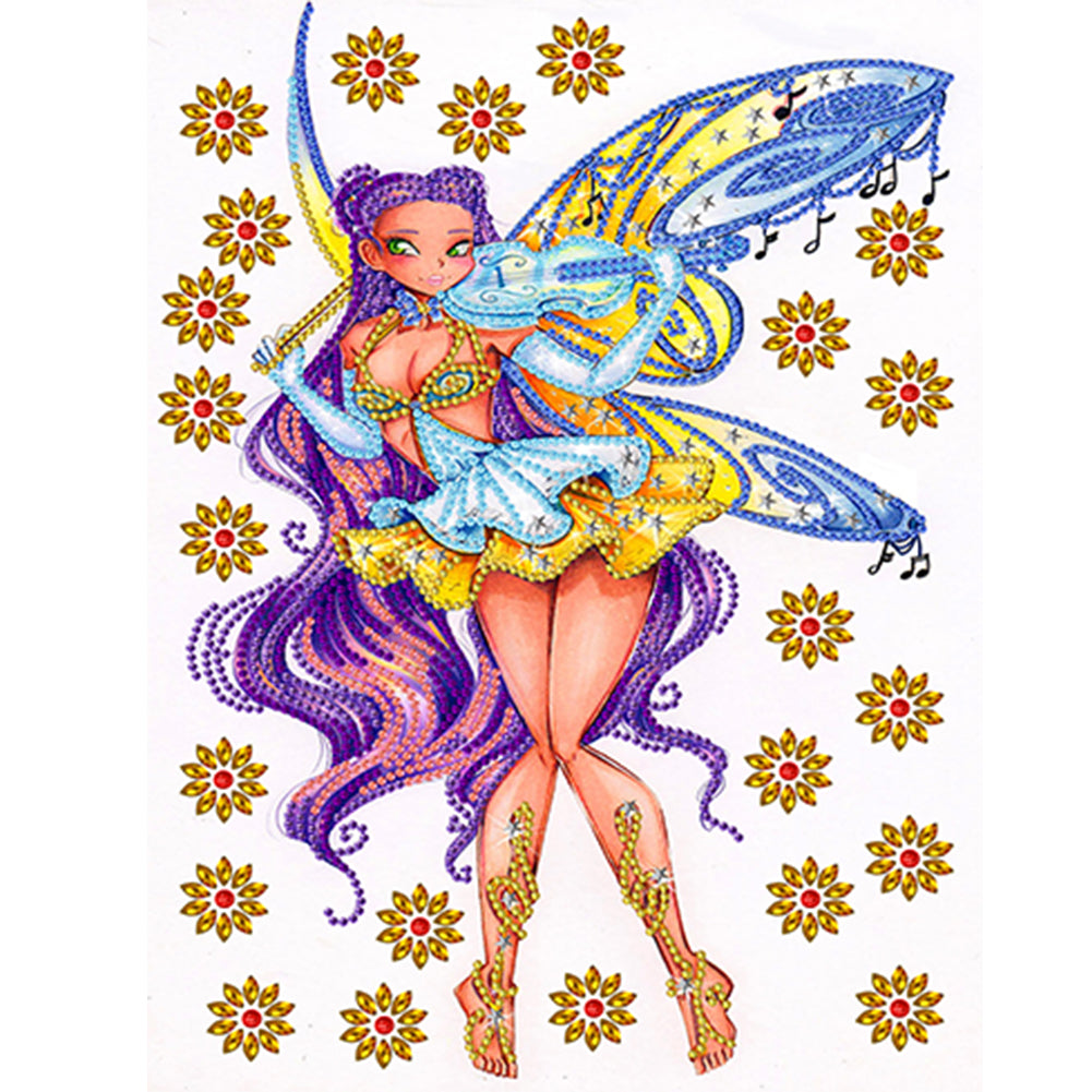 Fairy 30*40CM(Canvas) Partial Special Shaped Drill Diamond Painting
