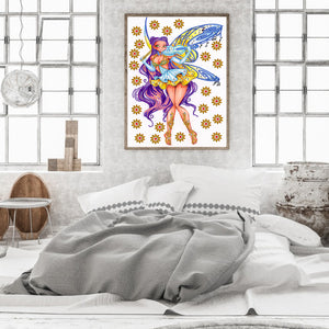 Fairy 30*40CM(Canvas) Partial Special Shaped Drill Diamond Painting