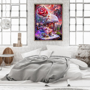 Red Rose Fantasy 30*40CM(Canvas) Full Round Drill Diamond Painting
