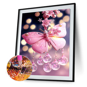 Fantasy Butterfly Wind Chime 30*40CM(Canvas) Full Round Drill Diamond Painting