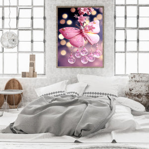 Fantasy Butterfly Wind Chime 30*40CM(Canvas) Full Round Drill Diamond Painting