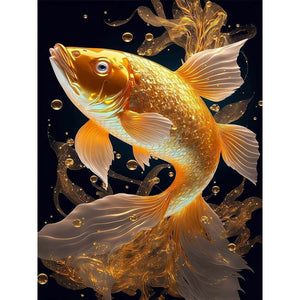 Koi Fish 30*40CM(Canvas) Full Round Drill Diamond Painting