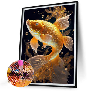 Koi Fish 30*40CM(Canvas) Full Round Drill Diamond Painting
