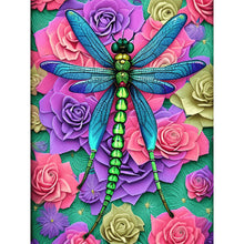 Load image into Gallery viewer, Butterfly And Dragonfly 30*40CM(Canvas) Full Round Drill Diamond Painting
