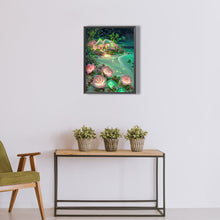 Load image into Gallery viewer, Green Beach 30*40CM(Canvas) Full Round Drill Diamond Painting
