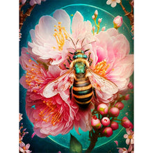 Load image into Gallery viewer, Flower-Catching Bee 30*40CM(Canvas) Full Round Drill Diamond Painting
