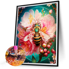 Load image into Gallery viewer, Flower-Catching Bee 30*40CM(Canvas) Full Round Drill Diamond Painting
