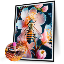 Load image into Gallery viewer, Flower-Catching Bee 30*40CM(Canvas) Full Round Drill Diamond Painting
