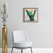 Load image into Gallery viewer, Find Your Initial (V) 30*30CM(Canvas) Full Round Drill Diamond Painting
