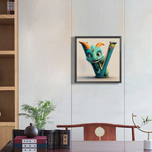 Load image into Gallery viewer, Find Your Initial (V) 30*30CM(Canvas) Full Round Drill Diamond Painting
